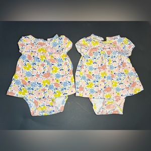 Child of mine made by Carter’s Floral Twin Onesies - size NB